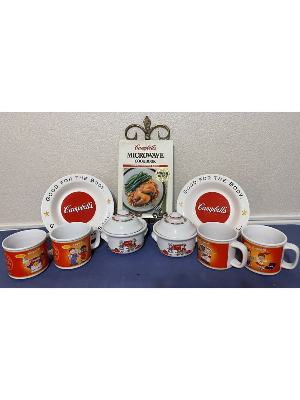 Campbell Soup Collection/1st Edition Book/100 Year Mugs/Tureens/Bowls